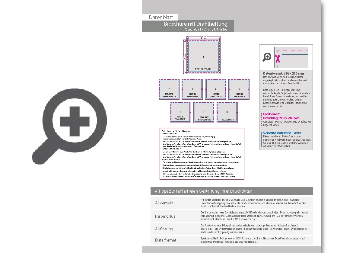 Product Bild brosch__re_mit_drahtheftung__endformat_quadrat_21_0_cm_x_21_0_cm__136-seitig