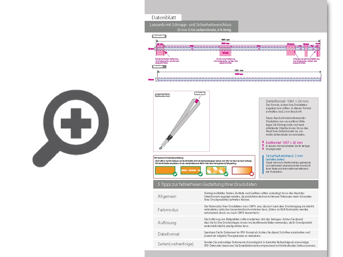 Product Bild lanyards_mit_schnapp-_und_sicherheitsverschluss__20_mm_schl__sselbandbreite__4_4-farbig_beidseitig_bedruckt