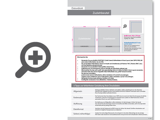 Product Bild zuziehbeutel_gr____e_s__1-farbig__beidseitig_bedruckt