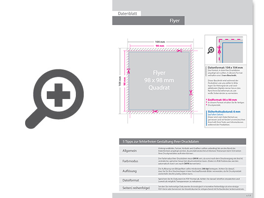 Product Bild flyer_quadrat_9_8_cm_x_9_8_cm__einseitig_bedruckt