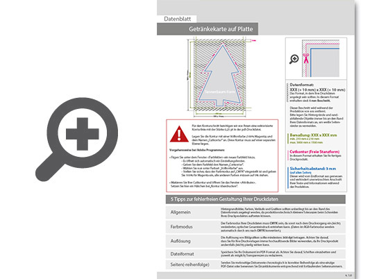 Product Bild getr__nkekarte_auf_platte_in_tannenbaum-form_konturgefr__st___einseitig_4_0-farbig_bedruckt