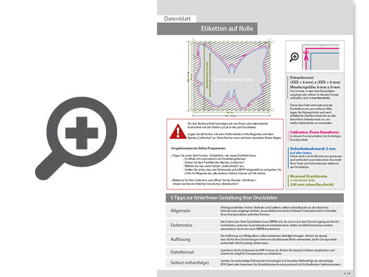Product Bild hochwertige_etiketten_auf_rolle_in_schmetterling-form