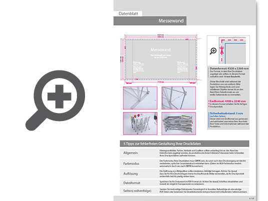 Product Bild ersatzdruck_f__r_gerade_messewand_mit_klettsystem_5_x_3