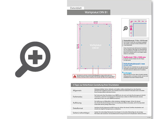 Product Bild wahlplakat_auf_hohlkammerplatte_din_b1_einseitig_4_0-farbig_bedruckt__mit_10_bohrungen